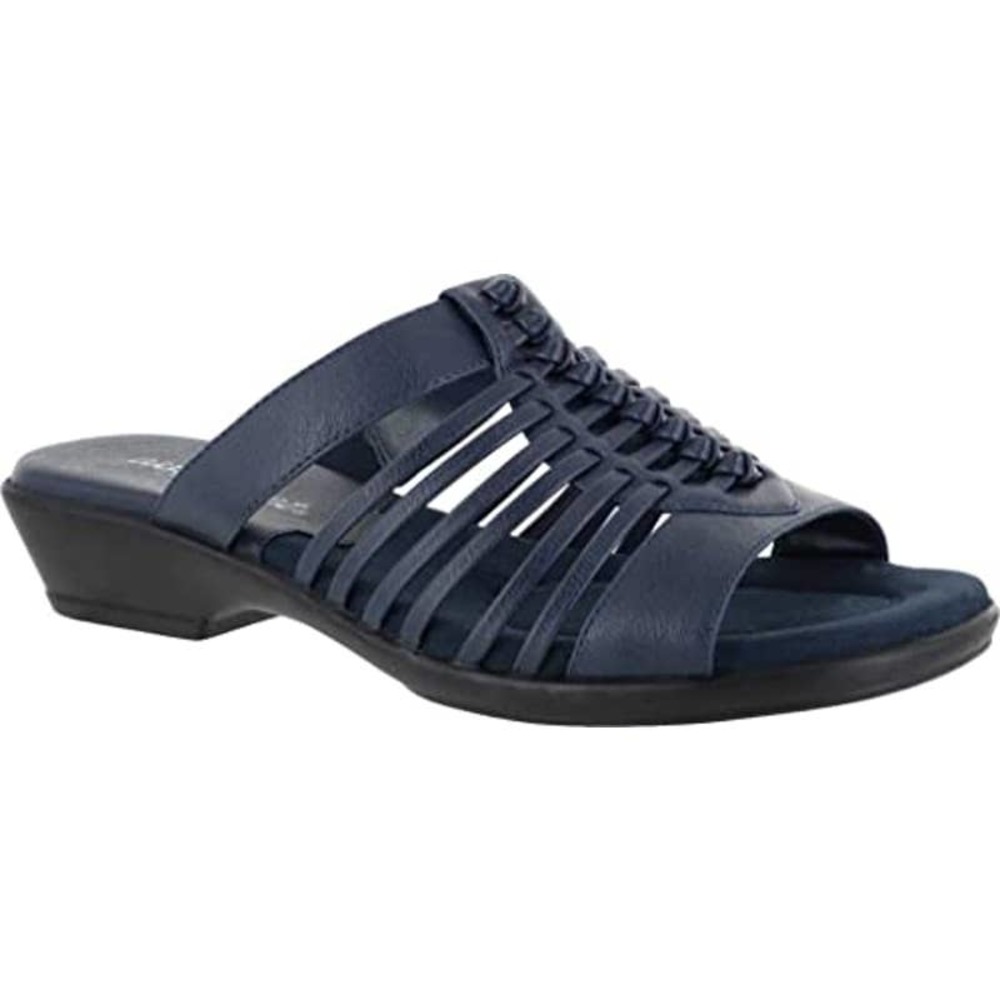 Easy Street Womens Nola Woven Slide Sandals Sandals Casual - Blue - Size 8.5 B